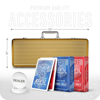 Evy Poker Chipset - 300/500 Pcs, 10/20 Plaques, Ceramic, 40/45/50mm, 10/14/17g