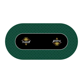 Acesfull Poker Mat - Oval, 6x3ft