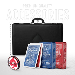 Knight Angel Poker Chipset - 300/500 Pcs, 10/20 Plaques, Ceramic, 40/45/50mm, 10/14/17g