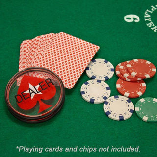 Acrylic Gaming Dealer Button - Transparent, Set of 5 - Acesfull