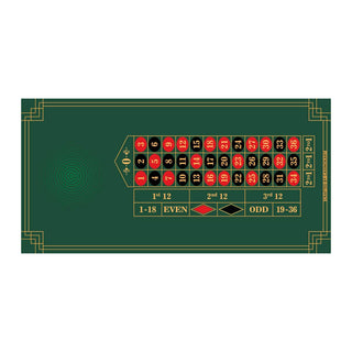 Bet Vault Roulette Table Mat - Rectangle, 6x3ft - Acesfull