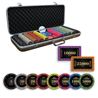 Fiesta Rings Poker Chipset - 300/500 Pcs, 10/20 Plaques, Ceramic, 40/45/50mm, 10/14/17g