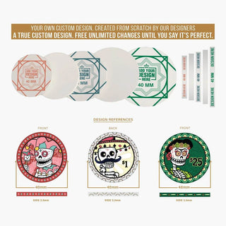 Customisable Poker Chips- Ceramic, 40/43/45/50mm - Acesfull