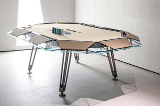 Cronus Glass Poker Table - Acesfull