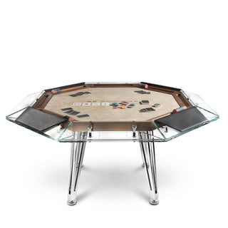 Cronus Glass Poker Table - Acesfull