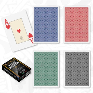 Dal Negro Texas Holdem Playing Cards - Pack of 10, Multi Colors - Acesfull