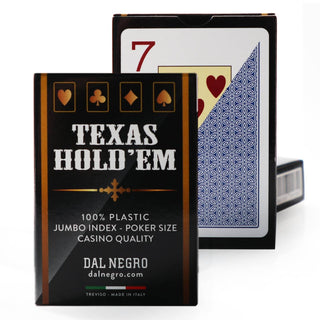 Dal Negro Texas Holdem Playing Cards - Pack of 10, Multi Colors - Acesfull