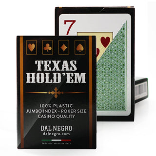 Dal Negro Texas Holdem Playing Cards - Pack of 10, Multi Colors - Acesfull