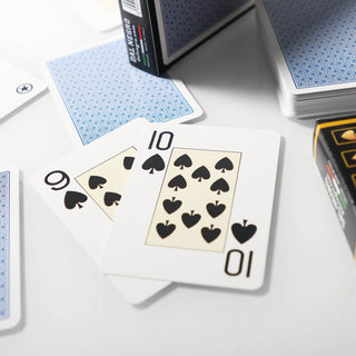 Dal Negro Texas Holdem Playing Cards - Pack of 10, Multi Colors - Acesfull