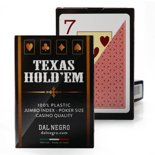 Dal Negro Texas Holdem Playing Cards - Pack of 10, Multi Colors - Acesfull