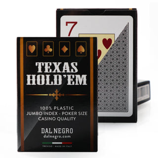Dal Negro Texas Holdem Playing Cards - Pack of 10, Multi Colors - Acesfull