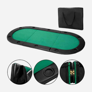 Masterfold Poker Tabletop - Oval, 6x3ft - Acesfull