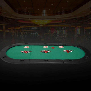 Masterfold Poker Tabletop - Oval, 6x3ft - Acesfull