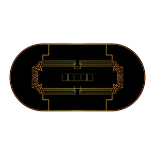 Gambit Poker Mat - Oval, 6x3ft