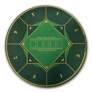Gripper Series Poker Table Mat - Round, 4x4ft - Acesfull