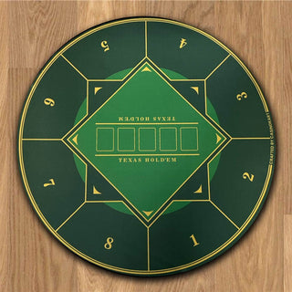 Gripper Series Poker Table Mat - Round, 4x4ft - Acesfull