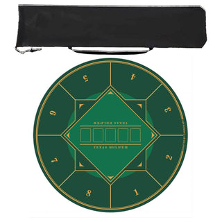 Gripper Series Poker Table Mat - Round, 4x4ft - Acesfull