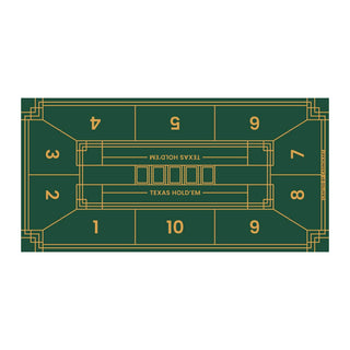 Gripper Series Poker Table Mat - Rectangle, 6x3ft - Acesfull