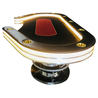 High Roller LED Poker Table - Acesfull