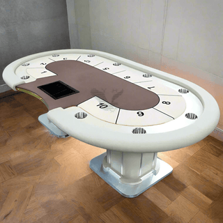 Ivory Carlson Poker Table - Acesfull