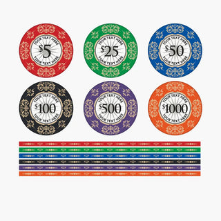 Customisable Gaming Chips- Ceramic, 40/43/45/50mm