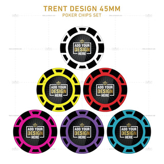 Customisable Gaming Chips - Trent, Clay, 45mm, 18g