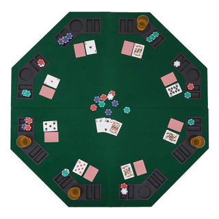 Folding Poker Tabletop - Octagonal, 4x4ft - Acesfull