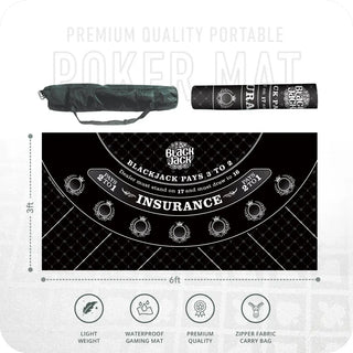 Godfather Blackjack Mat - Rectangle, 6x3ft