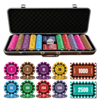 Lambent Poker Chipset - 300/500 Pcs, 10/20 Plaques, Ceramic, 40/45/50mm, 10/14/17g