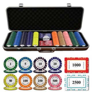 Las Vegas Poker Chipset - 300/500 Pcs, 10/20 Plaques, Ceramic, 40/45/50mm, 10/14/17g