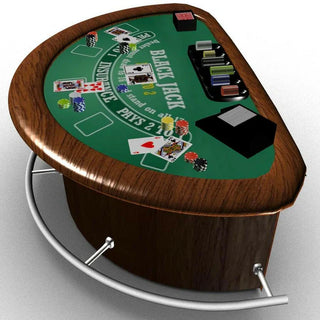 Leo Printed Blackjack Table Acesfull