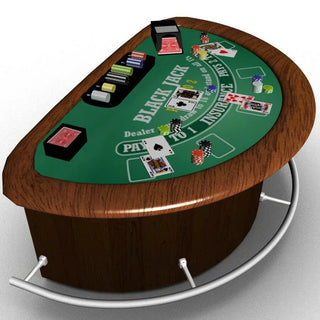 Leo Printed Blackjack Table Acesfull