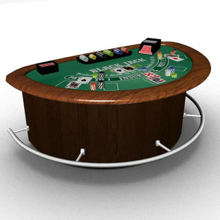 Leo Printed Blackjack Table Acesfull