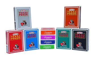 Modiano Texas Playing Cards - Pack of 10, Multi Colors